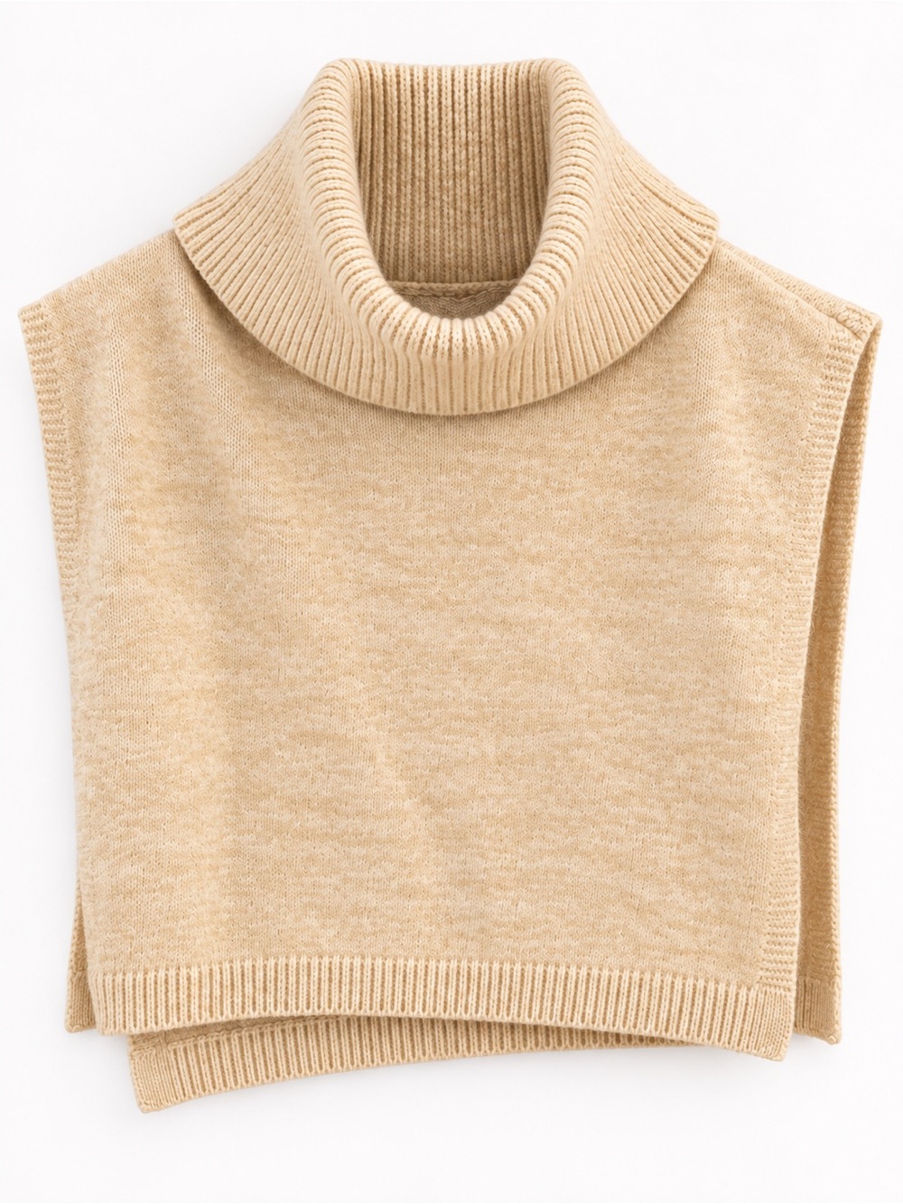 Rachel Zoe Cowl Neck Sweater Vest in Beige Size Small NWT